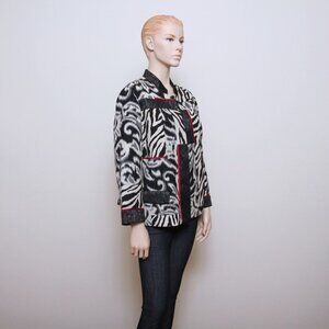 Chico's Patchwork Animal Print Jacket